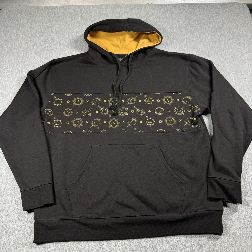 Universal Studios Hoodie Adult XL Black Harry Potter Wizarding World Pullover